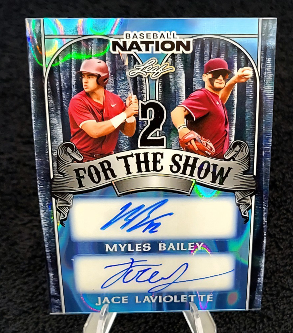 2025 2/3 Jace Laviolette & Myles Bailey 2 For the Show Duo Autos Top Prospects
